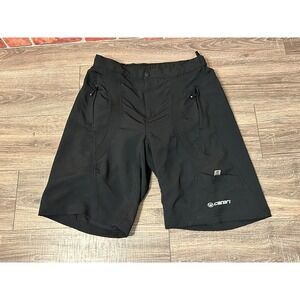 Canari Black Bike Shorts WITH padded insert Mens Sz Large (33)